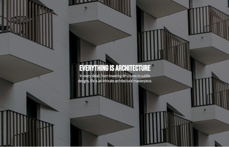 Image of a architecture website